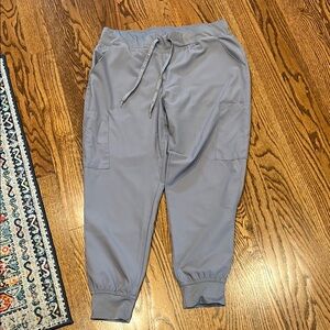 EUC grey med couture jogger scrubs pants